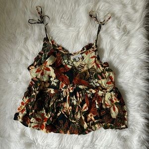 Patrons Of Peace- Flowy Crop Top